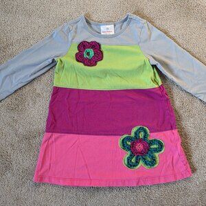 Hanna Andersson Girls Flower Dress Size 100 (4T)